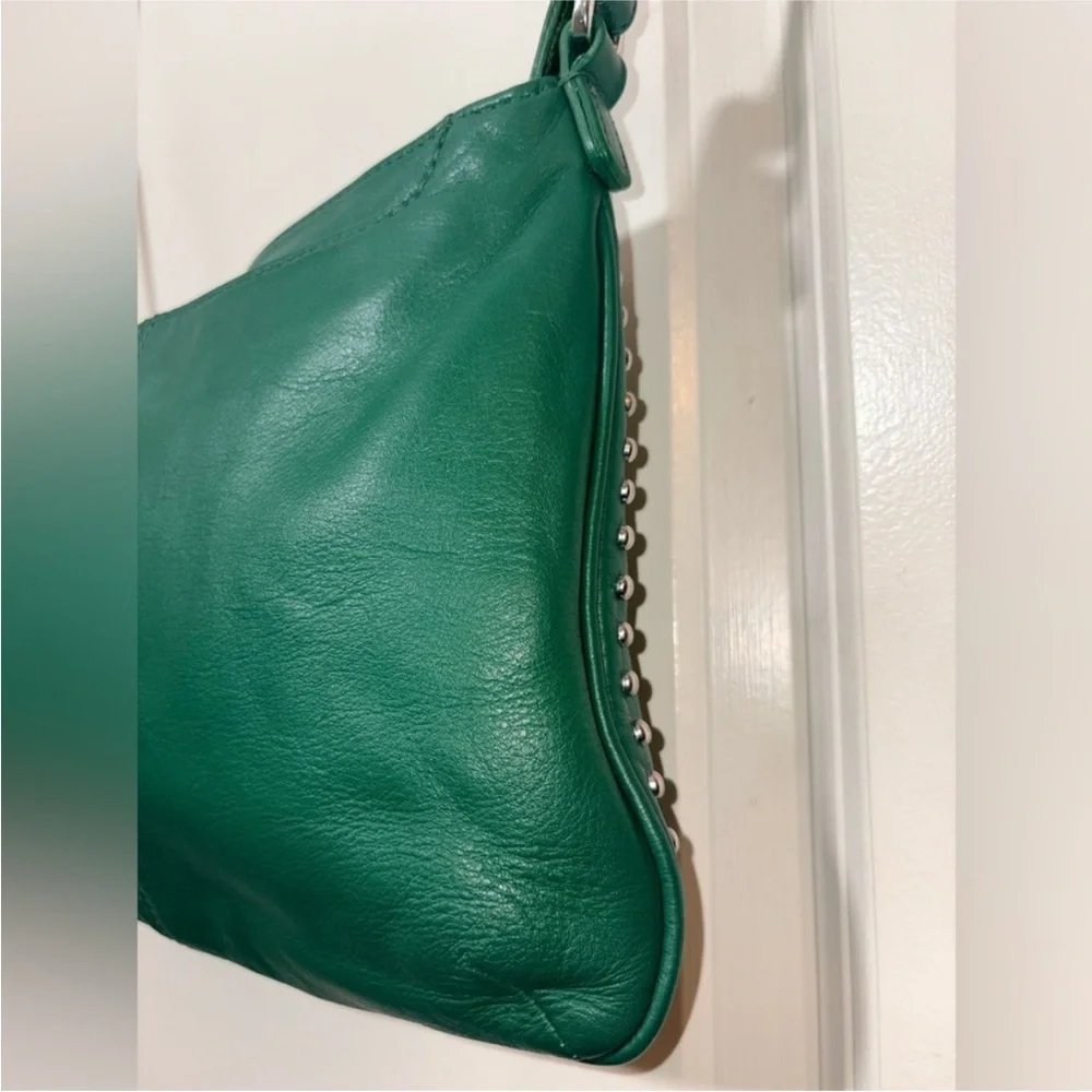 💚 Brighton Emerald Green Leather Crossbody
